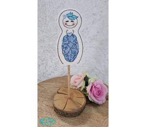 ADVENTSKALENDER 19. Dezember - Stickserie ITH - Anhänger Matroschka